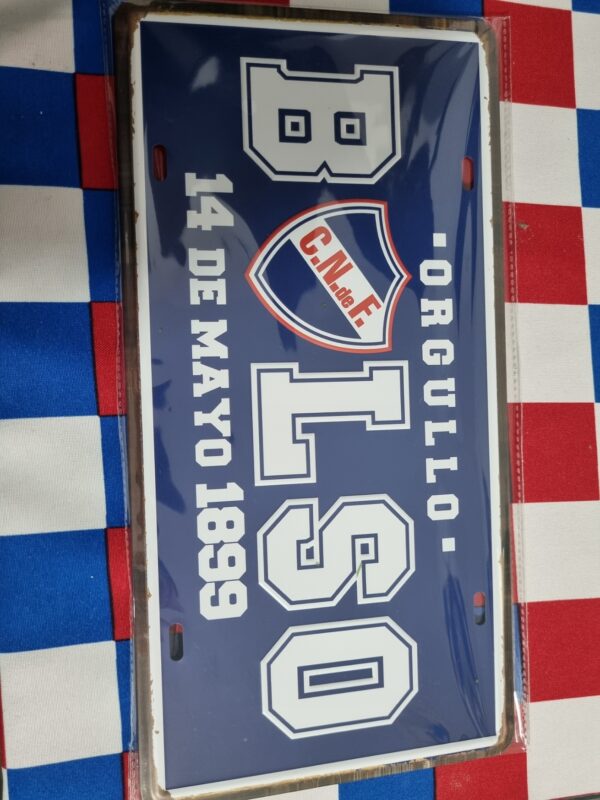 CHAPA TIPO MATRICULA NACIONAL