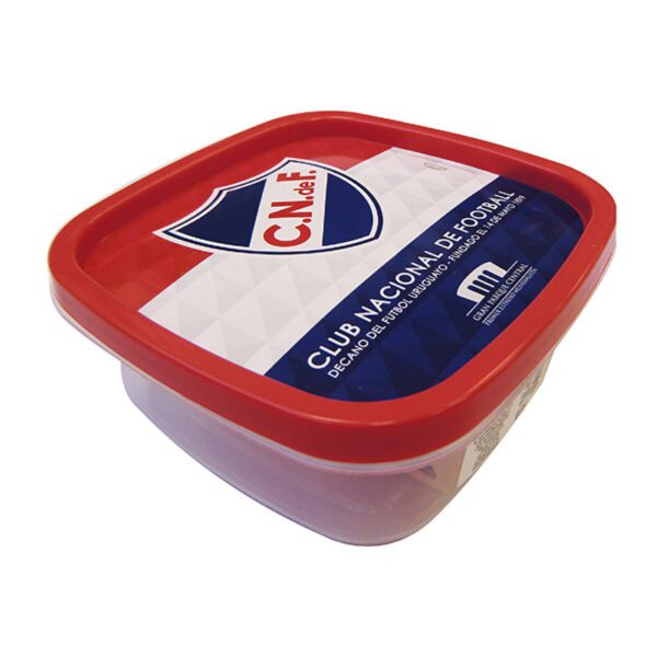 POTE PLASTICO CUADRADO 580 ML