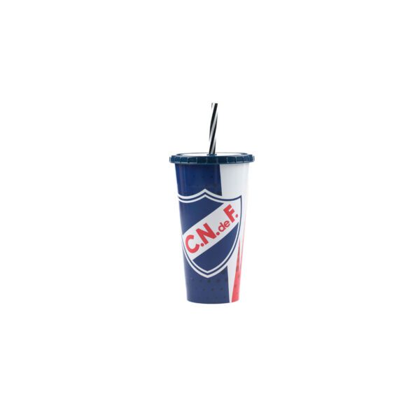 VASO PLASTICO 700 ML C/PAJITA